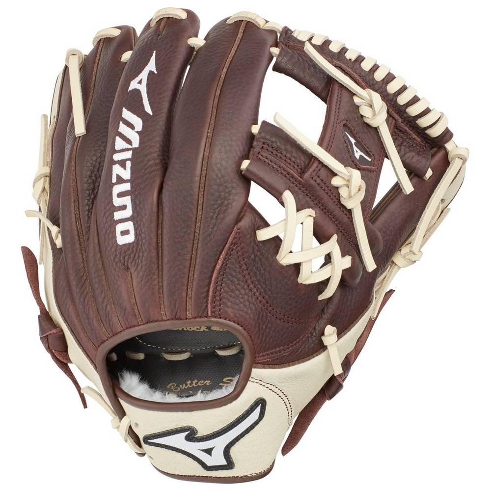 Luva Baseball Mizuno Franchise Series Infield 11.75" - Homem - Cafes/Prateadas - YEJPR6012